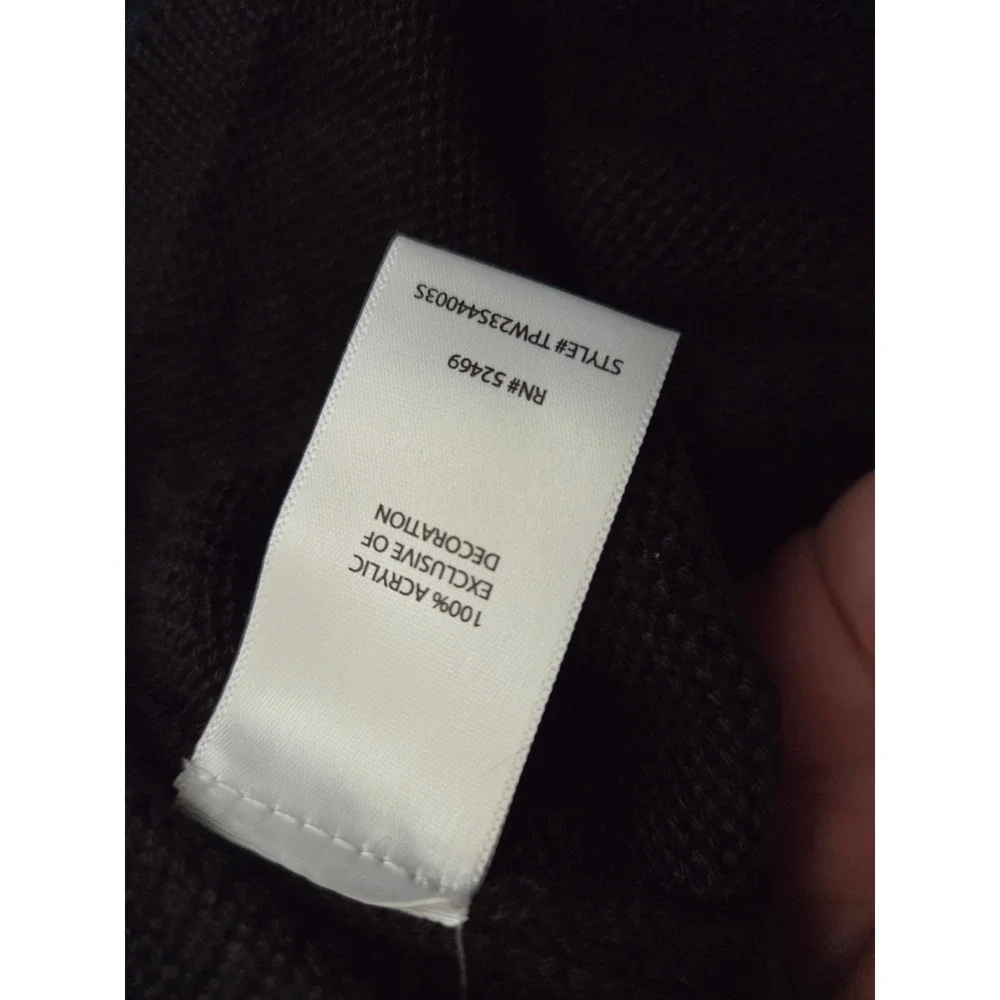 Pioneer Woman Black Floral Embroidered Square‎ Neck Sweater 2X TPW23S44003S